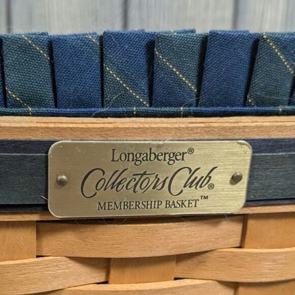 Longaberger 2005 Collectors Club Membership Basket Exclusive Liner Protector USA - Picture 2 of 9